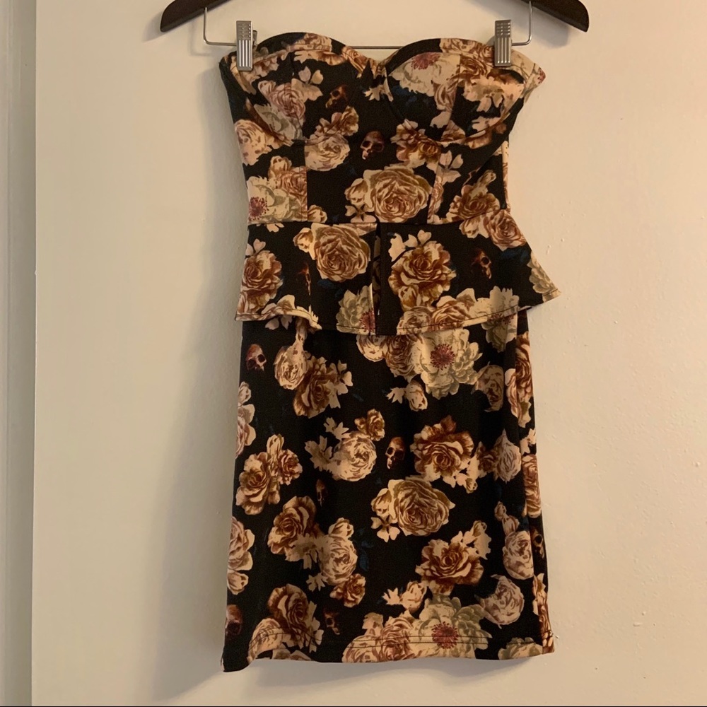 Macy’s Material Girl Skulls & Roses Dress